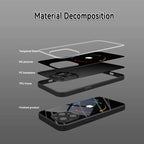 Colorful Halo For Apple Pattern Tempered Glass Phone Case For iPhone 18 17 16 15 14 13 12 11 Pro Max 17 Air 7 8 Plus XR X Cover