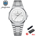 PAAZOMU Top Luxury Brand Man Watch Sports Waterproof Luminous Date Men Wristwatch Square Dial Quartz Men's Watches High Quality