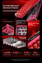 AULA AG60 Pro/MAX Wired Gaming Mechanical Keyboard Custom Full Aluminum High Performance Magnetic Axis for Esports And FPS Games
