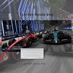HD Boys Loves  F1 Racing Car Leather Mouse Pad Oversized Computer Desk Workstation Desk Non-slip and Dirty-resistant Mouse Pad
