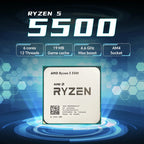 AMD Ryzen 5 5500 3.6GHz 6-Core 12-Thread Socket AM4 NEW Gaming Processor DDR4 L3=16M 65W 7NM R5 5500 but without fan