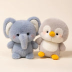 16cm Cute Plush Toy Set Soft Stuffed Animal Red Panda Elephant Penguin Lamb Rabbit Otter Squirrel Piglet Kawaii Gift