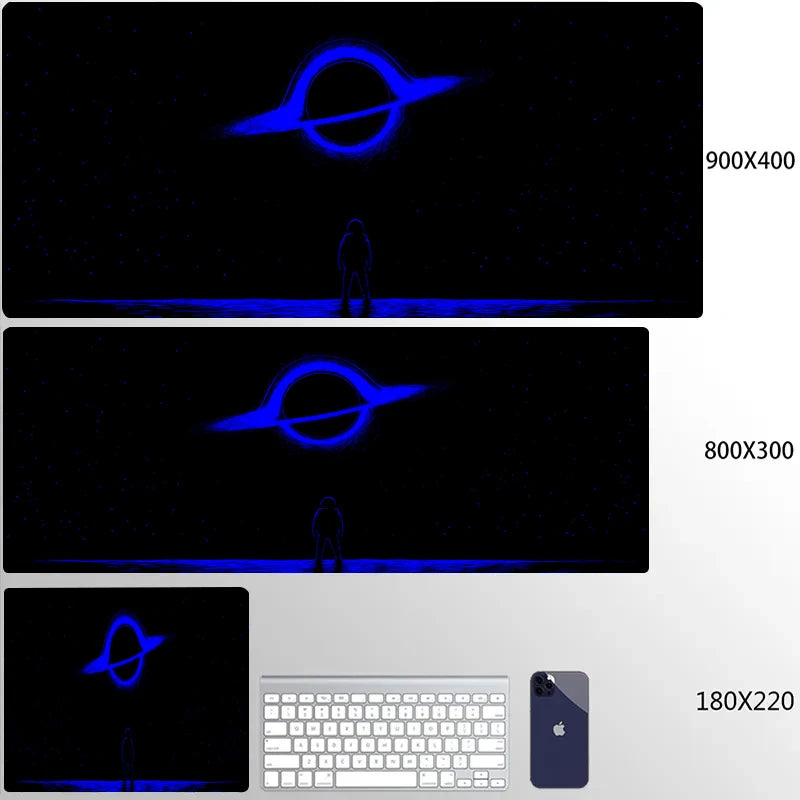 Universe Mouse Pad Gaming Astronaut Mousepad Keyboard Mats Space Desk Pads XXL 80x30cm Deskmat For Computer Mousepads Big Carpet