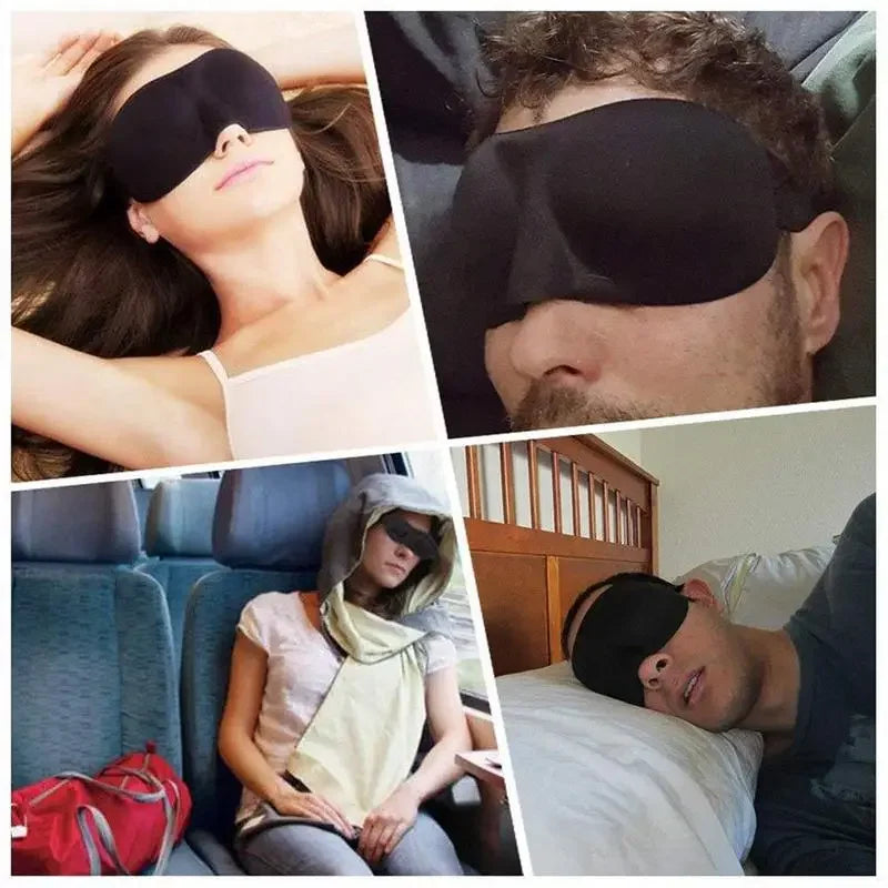 3D Sleep Mask Eye Mask for Travel Yoga Nap Lightweight Breathable Eye Cover Night Sleep Block Out Light Eyepatch for Women Men