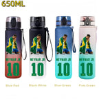 650MLRonaldo Messi Mbappé Sports Water Bottle Bulbasaur Squirtle Drinking Bottles Travel Cycling Hiking Exercise Gym Jugs
