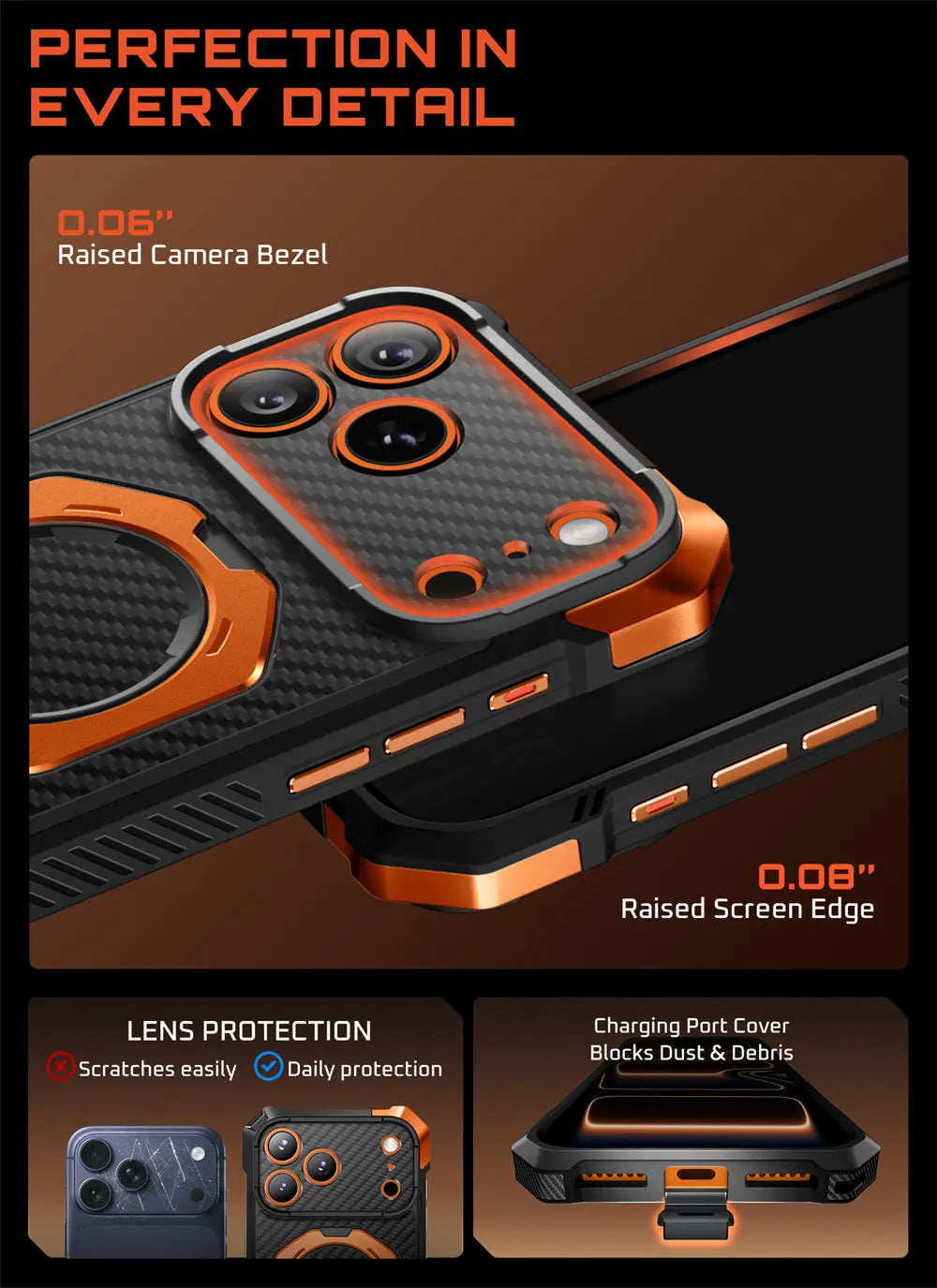 UB Grip For iPhone 18 Pro Max /For iPhone 17 Pro Max Case SUPCASE Compatible with MagSafe Heavy Duty Rugged Magnetic Phone Case