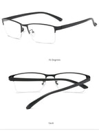 Semi-Rimless Steampunk Shortsighted Prescription Glasses Women Men Anti Blue Rays Computer Myopia Spectacles 0 -0.5 -0.75 To -6