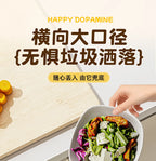 Kitchen garbage bin, household with lid, wall mounted garbage bin, no bending, large capacity, bathroom, hanging garbage bin