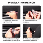2PCS Car Door LED Light Logo Laser Projector Welcome Light For Audi sline TT Q2 Q3 Q5 Q7 Q8 A3 A4 A5 A6 A7 R8 B5 B6 B7 B8 C5 C6