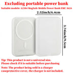 1Pcs Black TPU Charging Case Protector, Compatible With Apple's Original MagSafe Wireless Power Bank