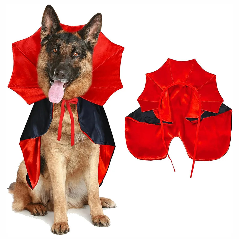 Halloween Pet Costumes Cute Cosplay Vampire Cloak for Small Dog Cat Kitten Puppy Dress Kawaii Pet Clothes Cat Accessoties