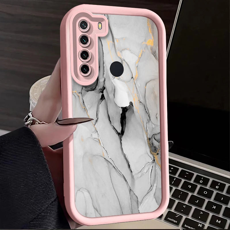 note8pro Marble Silicone Phone Case On For Xiaomi Redmi Note 8 7 9 Pro Max 9s redmi 9 9a 9c 9t note9 note7 Luxury Cover