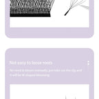 DIYDAY W Shape Eyelash Extension 3d 4d 5d 6d 7d 8d W-Shaped Eyelashes Premade Fans Individual BASF Mink Faux Lashes