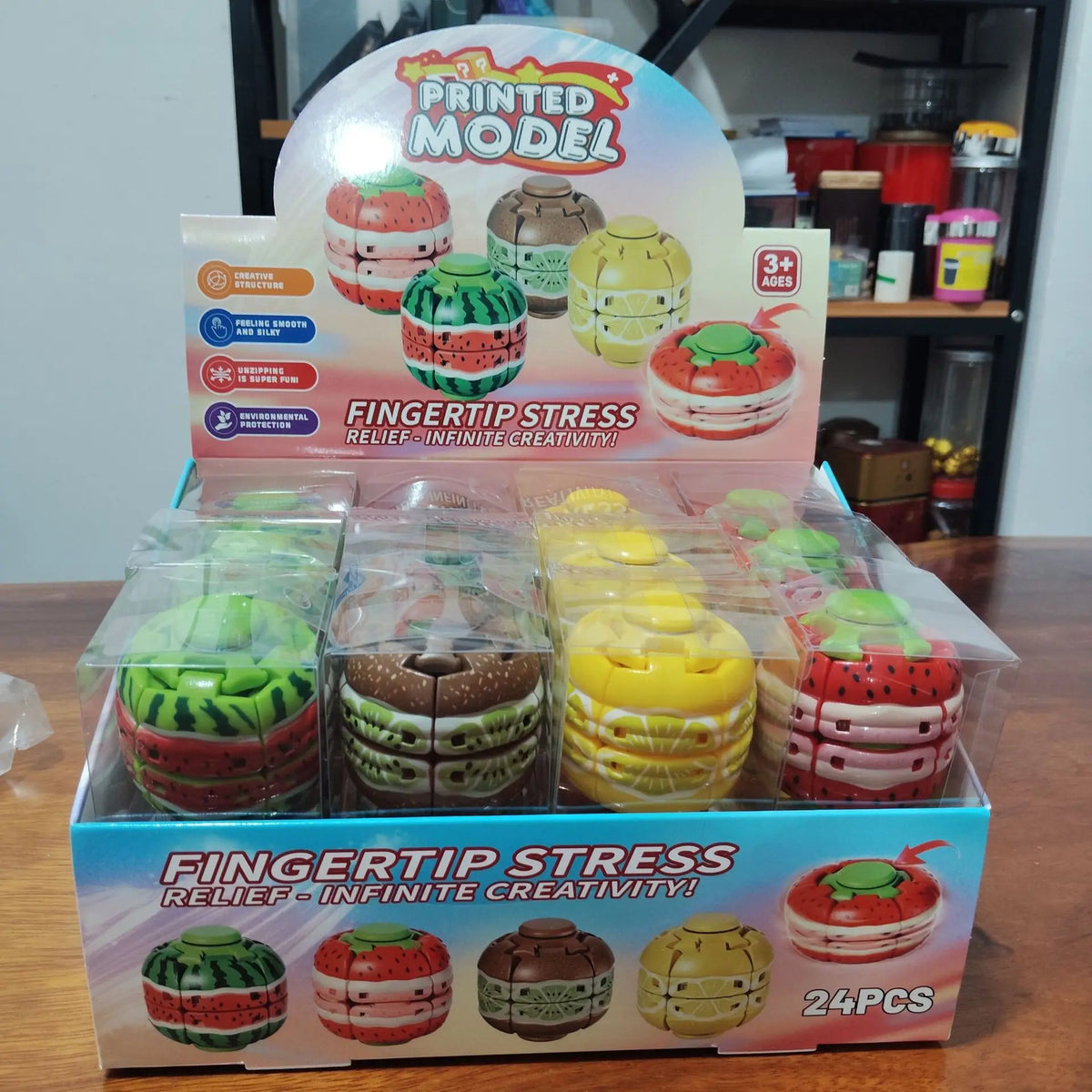 Soda Can Fingertip Slider Fidget Toy Keychain for Stress Relief