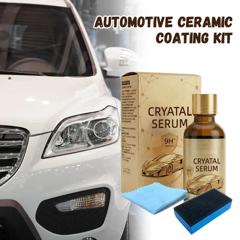 9H Ceramic Coating Kit for Car 100ml Graphene Crystal Serum Hydrophobic Anti Scratch High Gloss Paint Protection DIY