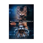 Wild Lion Animal Poster Motivational Quotes Canvas Painting Lion Posters Prints Wall Art Canvas Pictures Living Room Home Decor