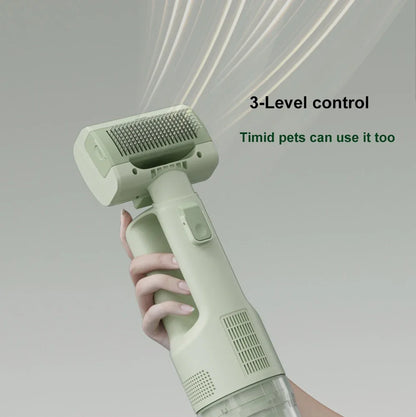 Pet Grooming Vacuum Kit – 5 Brush Heads, 0.3L Cup