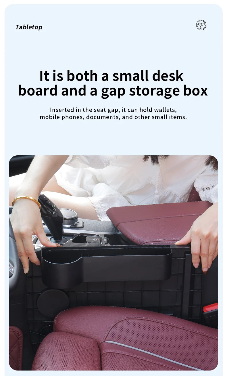 Car Steering Wheel Tray With Car Gap Filler Organizer Food Tray For Eating In Car Laptop Desk Travel Car Interior Accessories