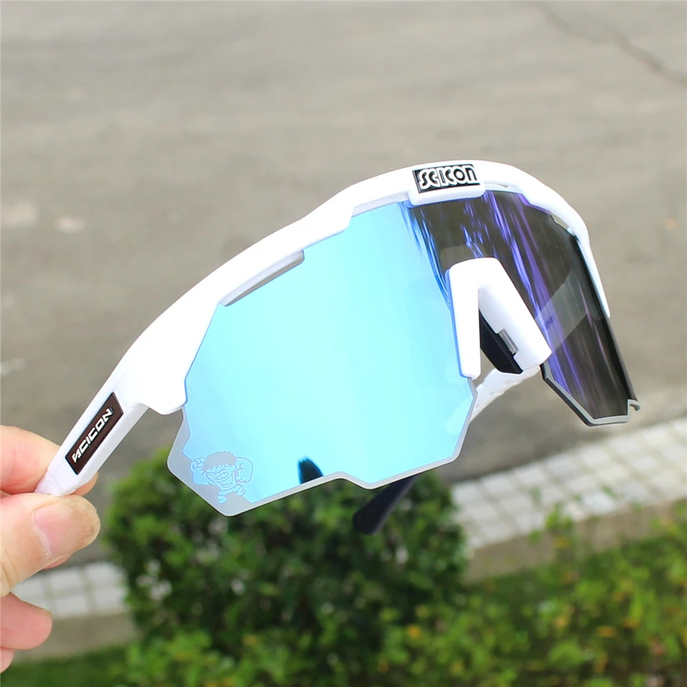 SCICON AEROSHADE KUNKEN UV400 Cycling Sunglasses with Case - Outdoor Sports Men's MTB Road Bike Eyewear Women's Goggles