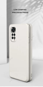 Basic Phone Case for Xiaomi Redmi Note 11 Global Market 4G 6.43" Soft Liquid Silicone Square Classic Lens Protection Back Covers