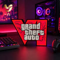 In Stock GTA 6 Horizon Ambient Light USB Cool Desktop & PC Case Decoration 3D‑Printed Ornament ARGB Faith Light Trendy Gift