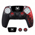 Para la funda del mando de PS5, carcasa de silicona antideslizante protectora compatible con el mando de PS5 con tapa de agarre para el pulgar