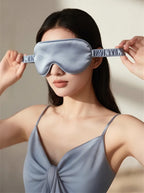 Double-Sided Silk Sleeping Eyeshade Light Blocking Breathable Travel Sleep Eye Mask Shields Protective Safety Goggle Eye Wear