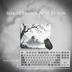 Mouse Pad Black And White Cherry Blossoms Gaming printon demand Large Mousepad XXL MousePads Office Carpet Soft Gaming laptop