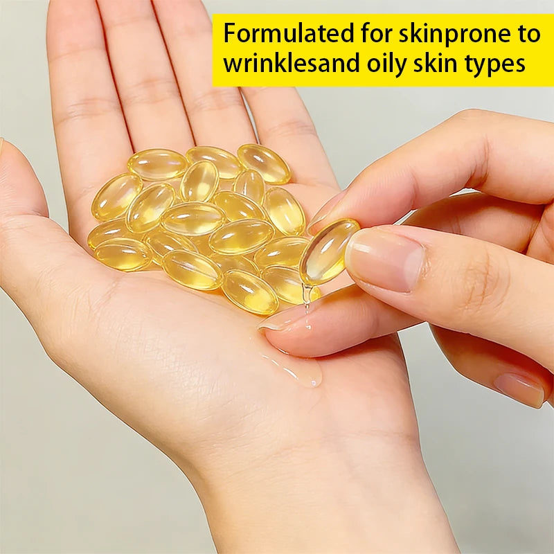 Vitamin E Skin Care essence, Retinol Vitamin E Deep Moisturizing Capsule essence, Moisturizing, Firming and Smoothing Skin, Cont