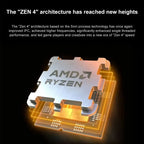 AMD Ryzen 7 7800X3D CPU 8-Core 16-Thread AM5 Processor 4.2GHz Up to 5.0GHz 96MB L3 Cache Gaming Desktop CPU Tray