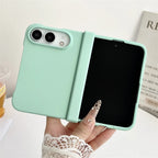 Luxury Skin Feel Frosted Matte Fold Phone Case For iPhone Duo Ultra 18 Fold Hinge Protective Ultra-thin PC Shockproof Hard Cover
