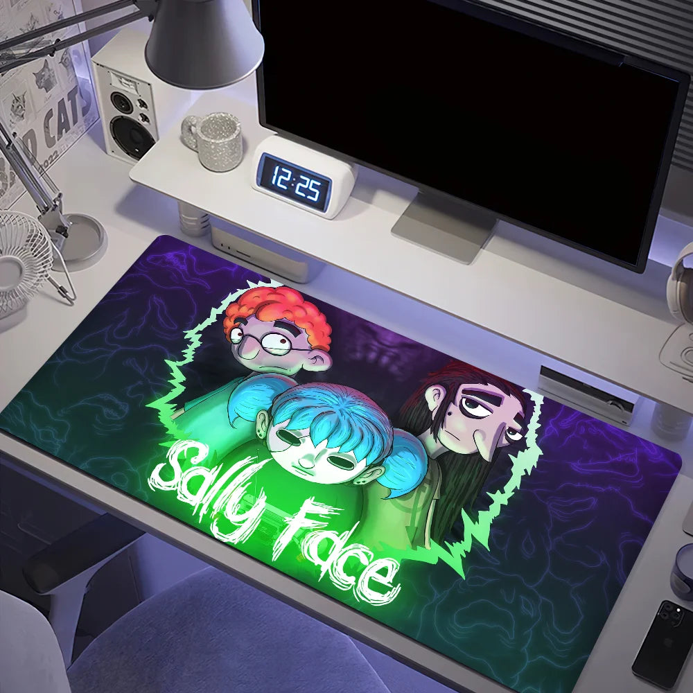 Game S-Sally Face S Mouse Pad Large Desk Mat Keyboard Ergonomic Office Rubber Game PC Non-slip Anti-fray Home Custom Best Price