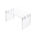 [Kitchen Storage] Clear Expandable Cabinet Organizer, Spice & Dish Divider, Multi-Scene Use For Kitchen & Bathroom