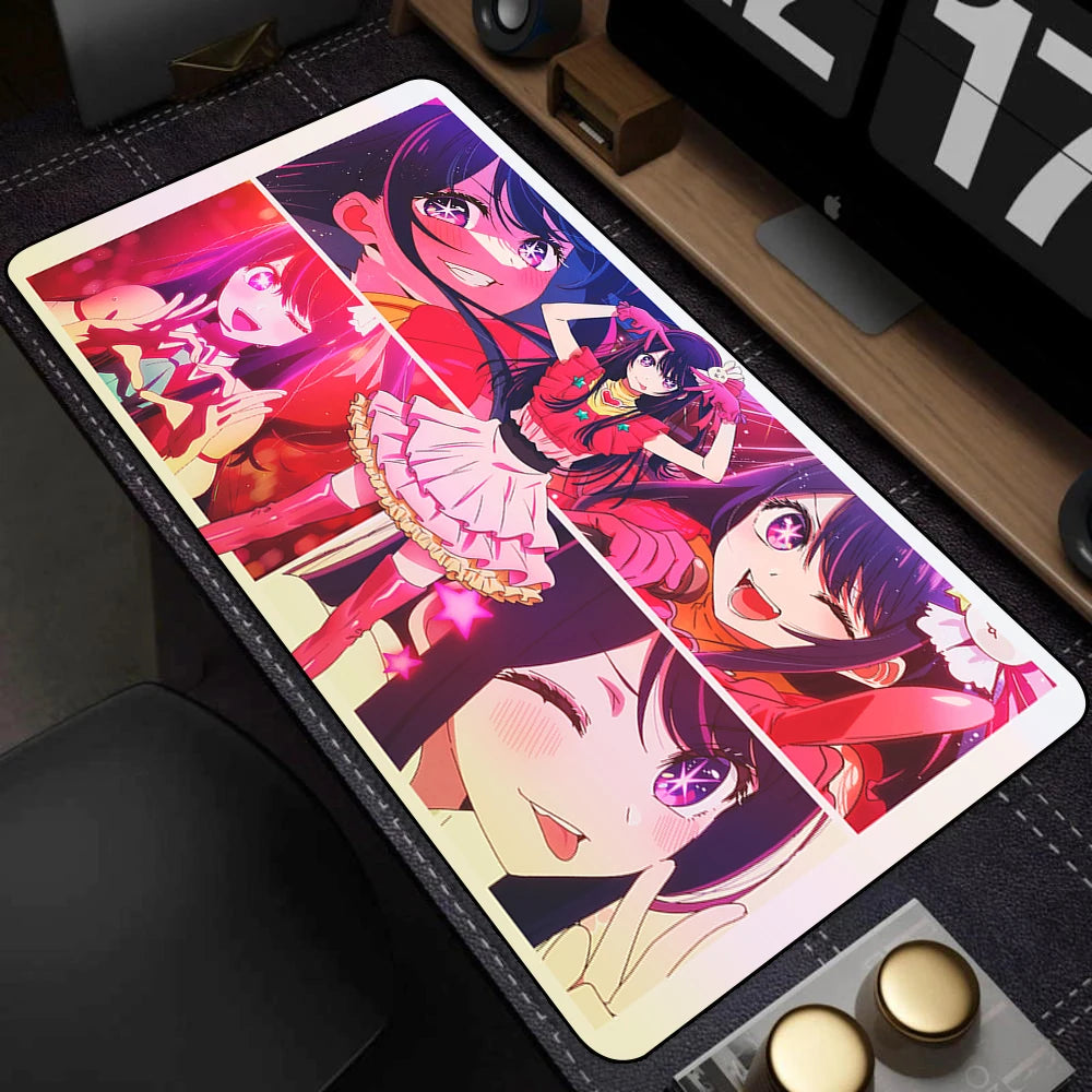 Gaming Accessories Mause Pads Oshi No Ko Hoshino Ai Computer Mouse Pad Carpet Kawaii Girl Deskmat Keyboard Pads коврики для мыши