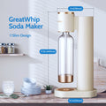 Greatwhip Home Use Soda Machine for 0.6L Co2 Cylinder Sparkling Water Soda Water Maker With 1L PET Bottle