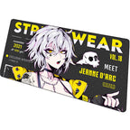 Computer Desk Mat Anime Girl Leather Mouse Pad Kawaii Office Extended Mousepad Gaming Accessories Non-slip HD Printing Carpet