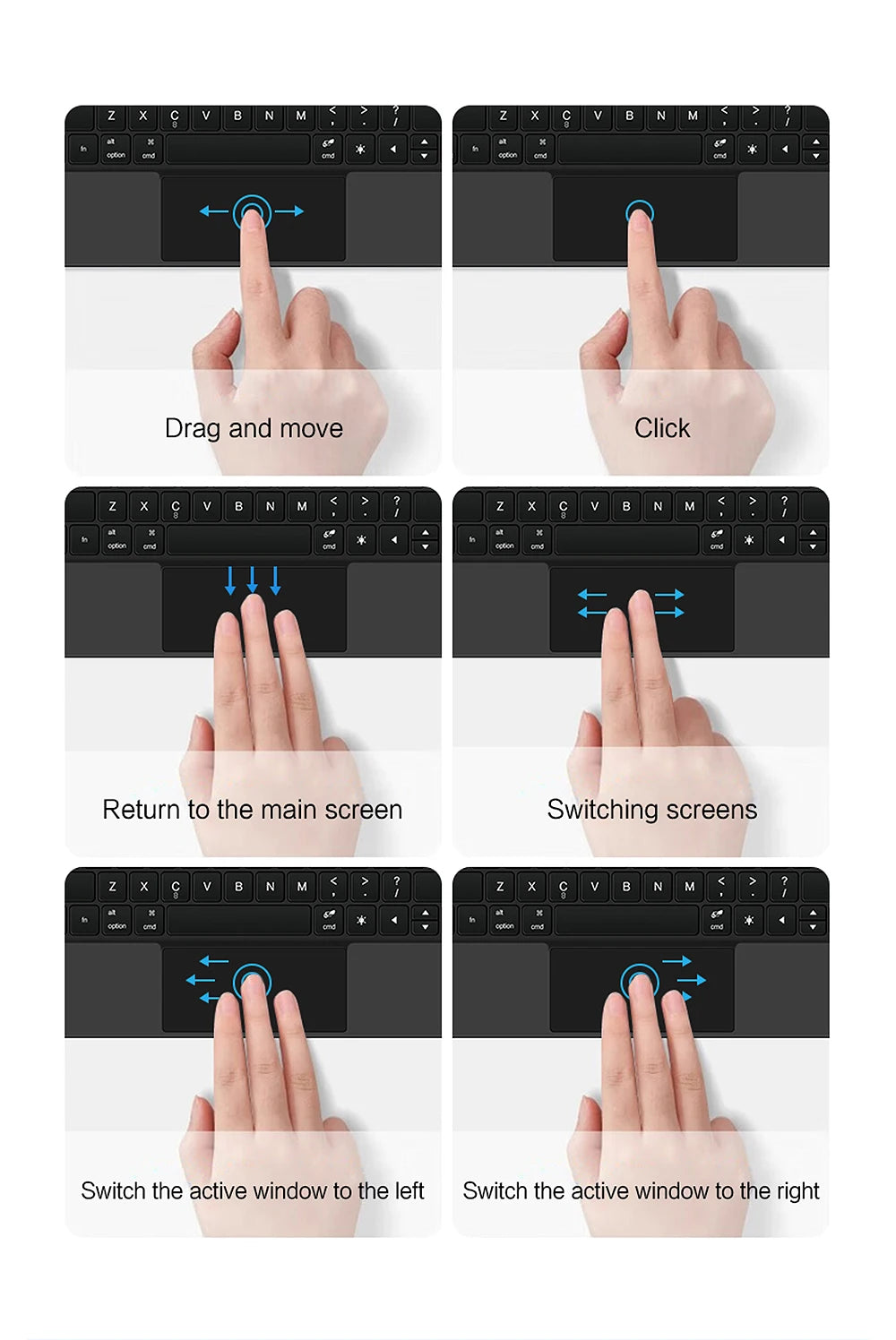 Magic Keyboard Folio For Xiaomi Pad 7 2024 Mi Pad 7 8 Pro 11.2' Tablet Smart Case For Xiaomi Pad 8 Spanish German Keyboard Cover