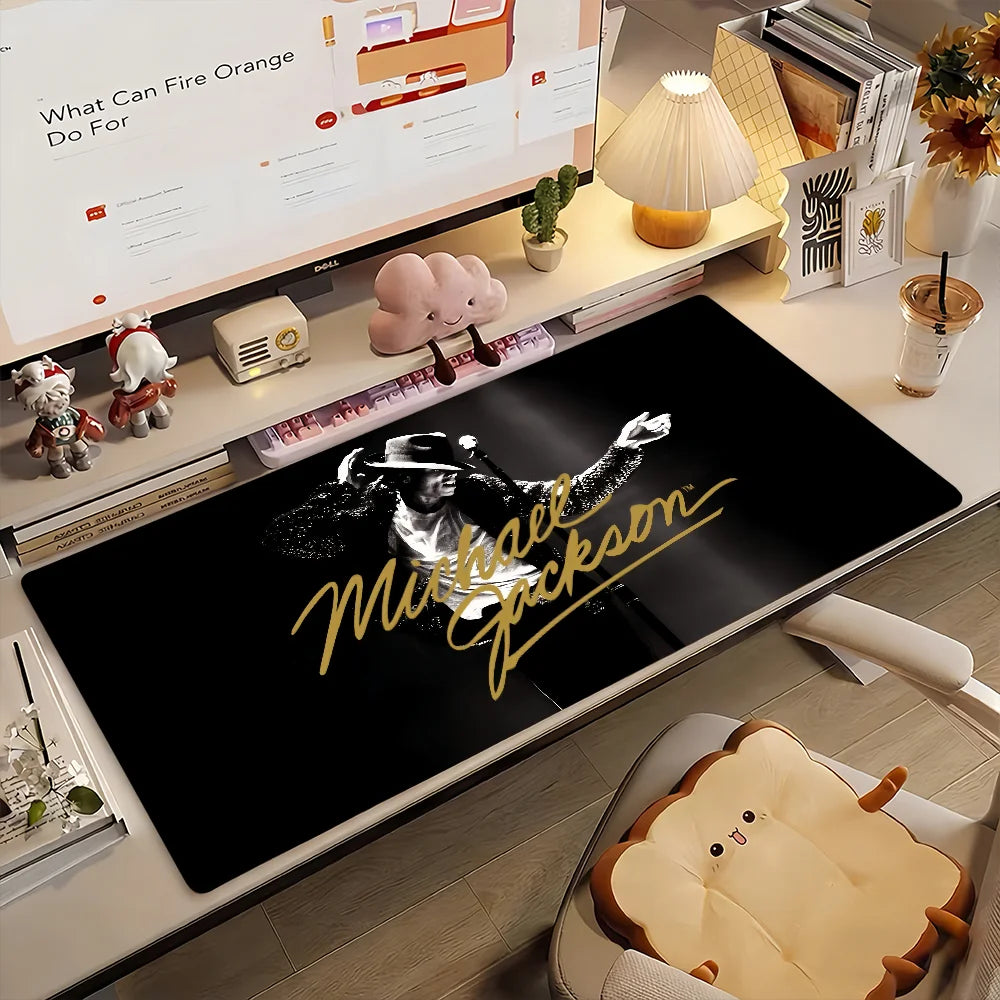 Michael Jackson Mouse Pad Non-slip Locking Edge DeskMat PC Laptop Accessories Rubber Office Keyboard Large Game