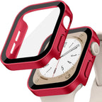 Tempered Glass+Cover For Apple Watch 11 10 9 8 7 46mm 42mm PC Bumper Screen Protector Case iWatch Series 7 6 5 4 SE3 44 40 45mm