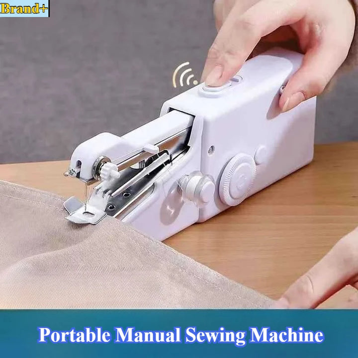 Handheld Rope-free Electric & Manual Sewing Machine Quick Build DIY Apparel Supplies for Arts Crafts Home Garden Embroidery
