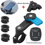 1set Motorcycle, Bicycle Handle, Mobile Phone Holder, Detachable 360 ° Rotating Shock-absorbing Mobile Phone Holder