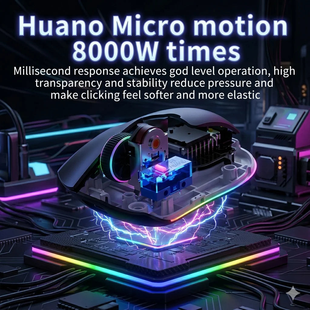 Ajazz AJ139 V2 MC Wireless Gaming Mouse Magnetic Charging Base with Anti Slip Adhesive PAW3311 Sensor Tir Mode Office Mouse