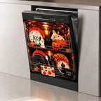 Halloween Dishwasher Magnet Cover Waterproof Appliance Magnetic Panel Reusable Kitchen Decor for Fridge Washer Door