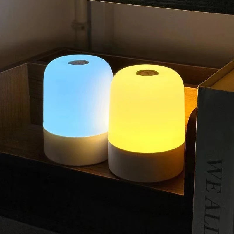 NEW LED Touch Night Light Rechargeable RGB Dimmable Table Lamps Remote Control Ambient Light for Bedroom Living Room