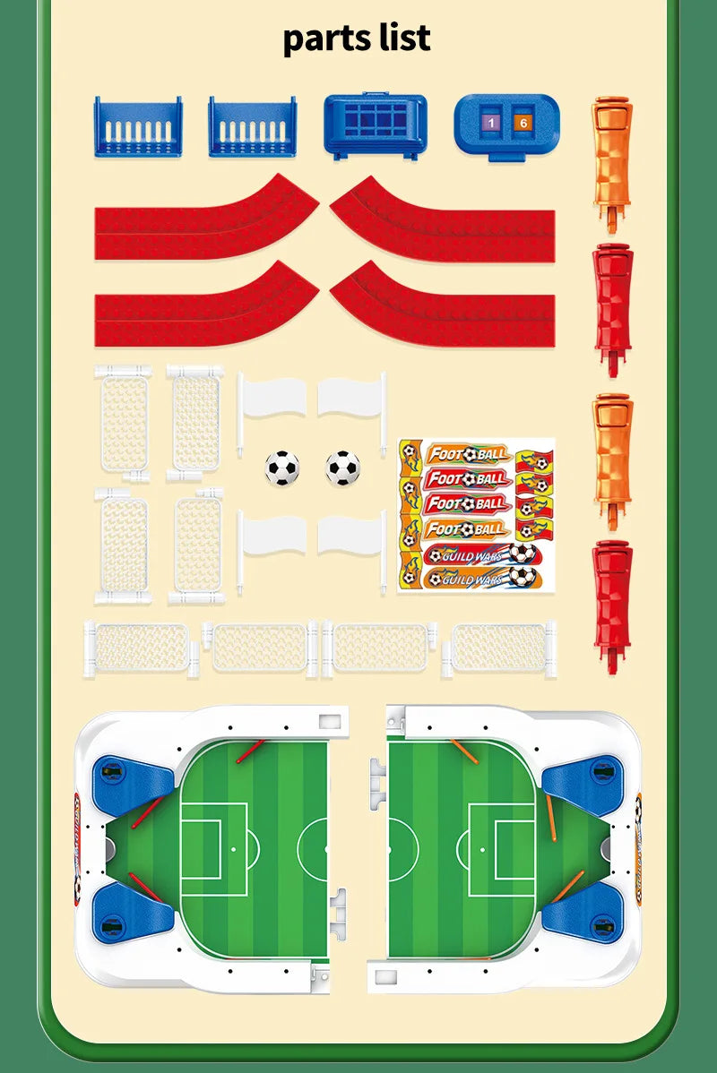 Tabletop Soccer Board Games Toy Outdoor Indoor Portable Multigame Tabletop Desktop Football Machine Competive Toys for Boys