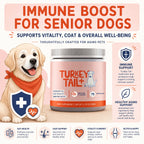 Dog Probiotic Soft Granules with Turkey Tail Mushroom&Vitamin Bacon Flavor Digestive Supplement Gut Health Daily Pet Nutrition