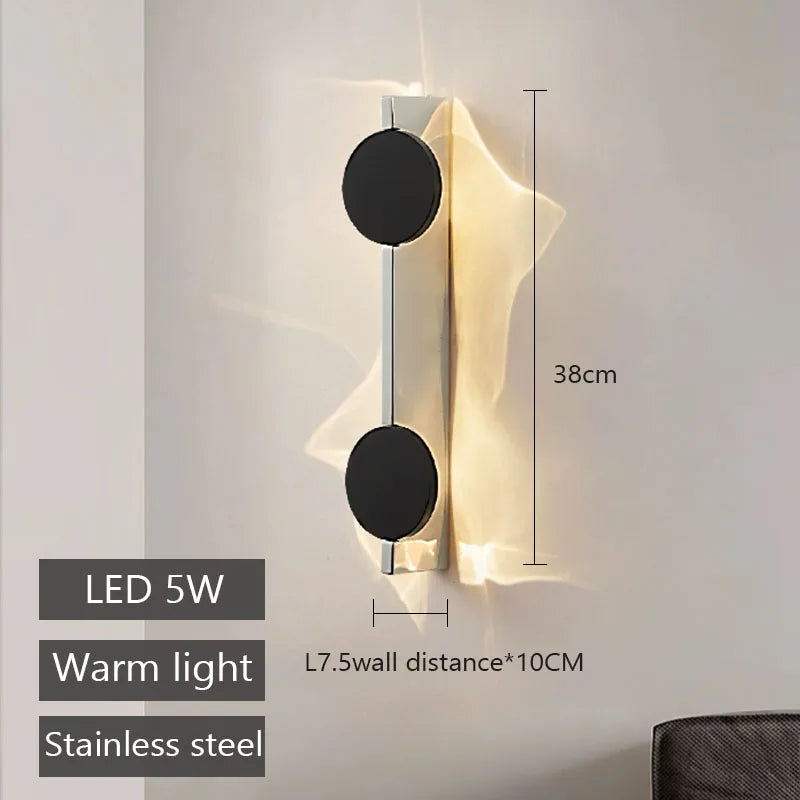 Rotatable LED Wall Sconce – Stainless Steel