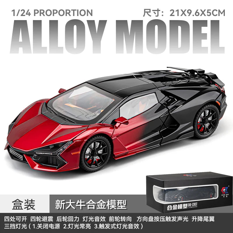 1:24 Lamborghini Revuelto Super Sports Car Alloy Metal Diecast Model Car Ornament Decoration Collectibles Kids Toy Birthday Gift