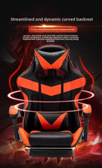 Computer Chair Comfortable Gaming Chair Long Hours Sitting Reclining Headrest and Lumbar Support for Home Office Furniture