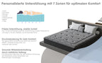 Dewinner Hybrid Mattress with Pocket Springs, 30 cm Height, Memory Foam Support, Medium Firmness, 7 Comfort Zones, Perfect Support, Reinforced Edges, Oeko-Tex Certified